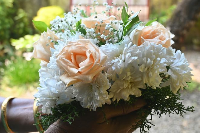 Picture of a funeral bouquet