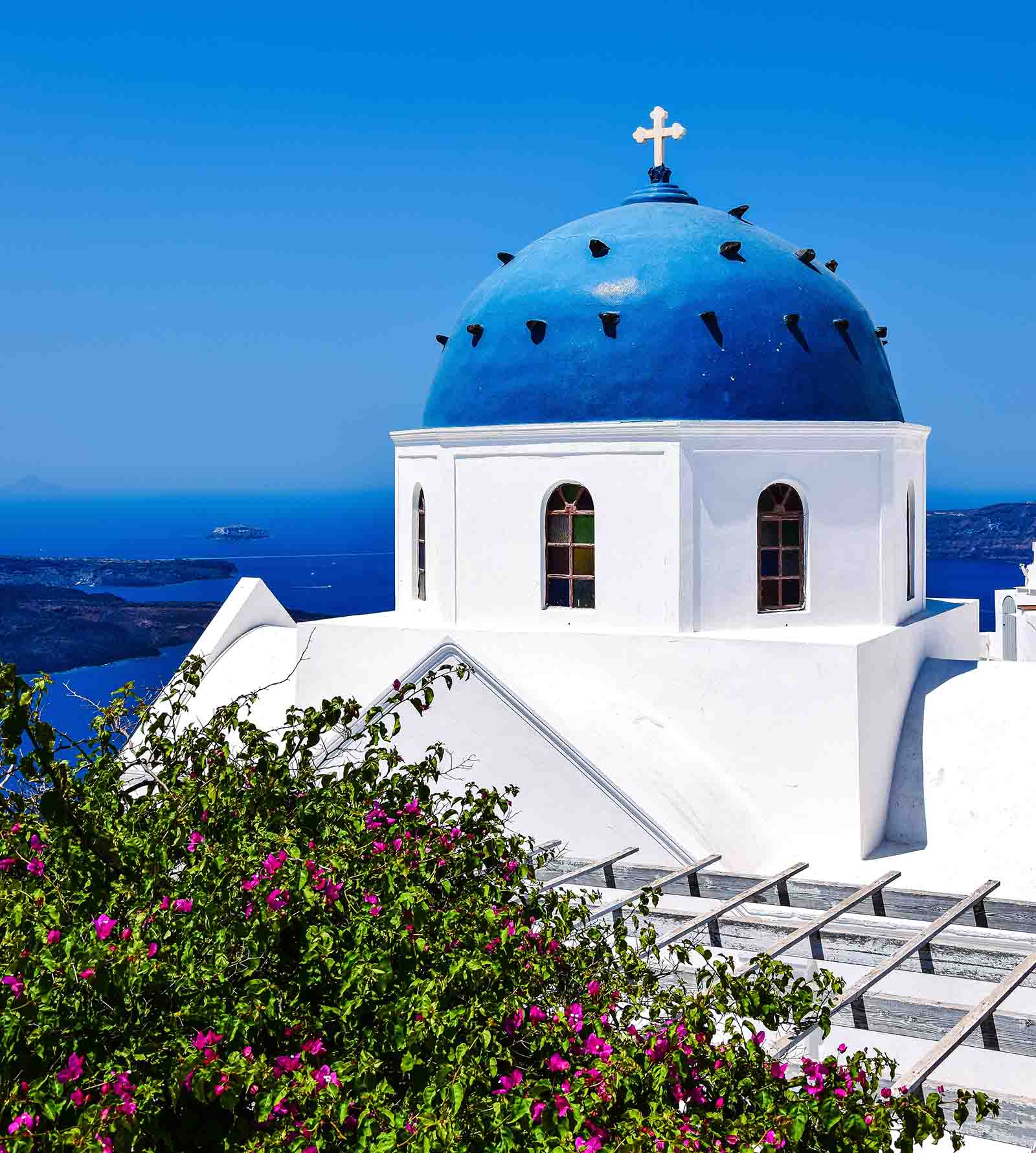 Picture of church in a beautiful hilltop setting